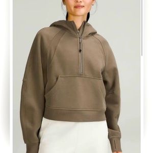 Lululemon Scuba Oversized Half-Zip Hoodie M/L Nomad/Brown